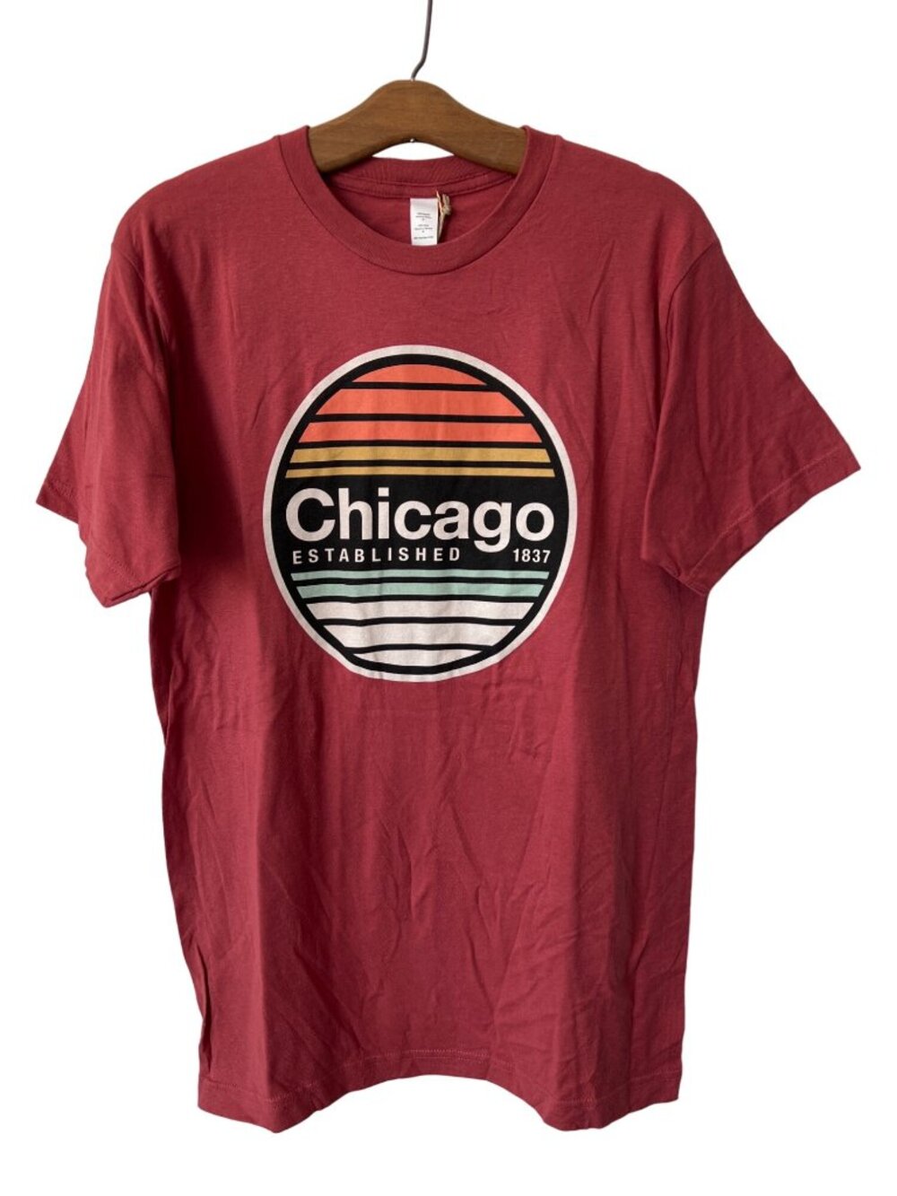 Good Land Supply Co. Graphic Tee Medium Chicago Established 1837 Terracotta NEW